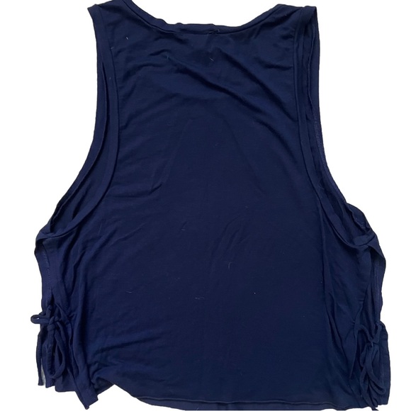 PINK Victoria's Secret Blue Tank Top with Pink Logo - Picture 6 of 6